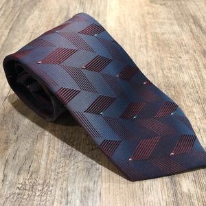 Wembley Tie Blue Purple Maroon 3 1/2" Wide